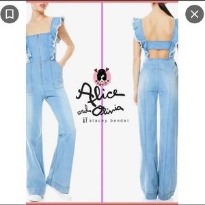Alice + Olivia denim jumpsuit